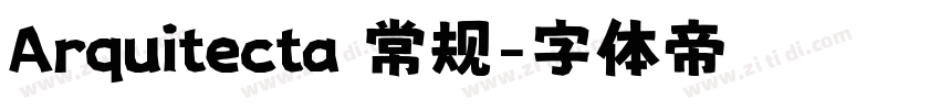 Arquitecta 常规字体转换
